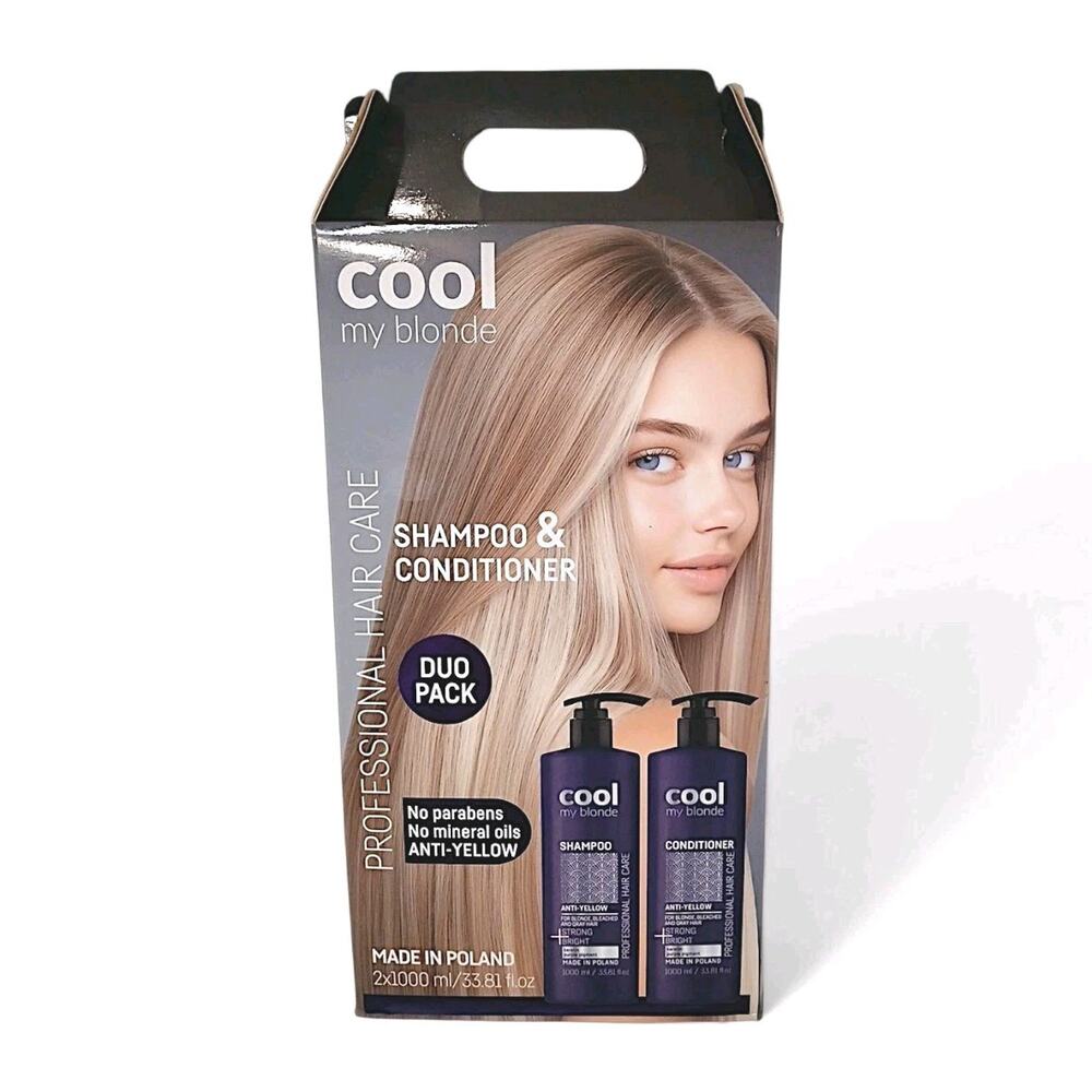 2 Pack Anti-Yellow & Strengthening Professional Hair Care  Shampoo & Conditioner
